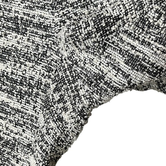 Sachin + Babi Tweed Flat Front Pants Cream Black Women’s Size 4 Zip Pocket Slim - Picture 7 of 13